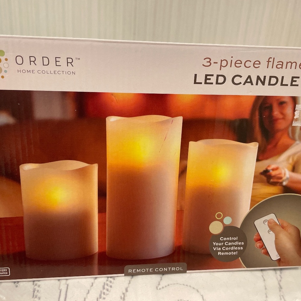Remote control frameless candles